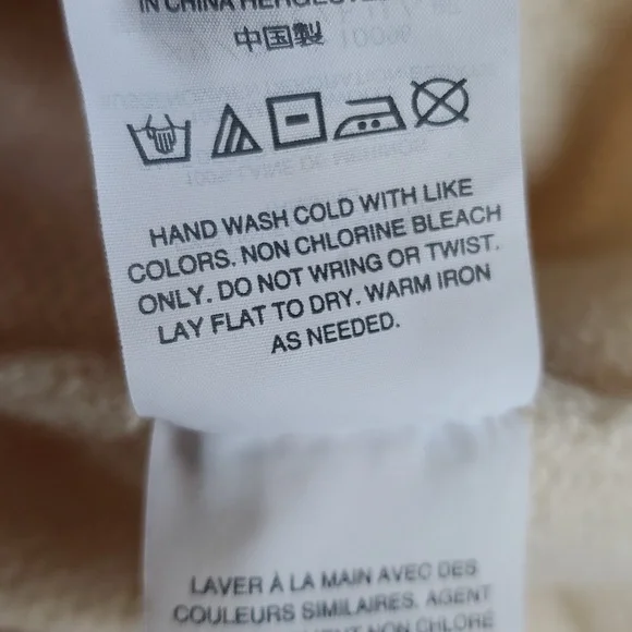 Madewell Cream Merino Wool Sweater with Gold Stars. Size XS - Picture 9 of 9